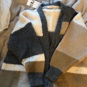 Wool blend cardigan